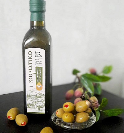 Peloponnese Horiatiko оливковое масло Extra Virgin, Греция 500 мл стекло